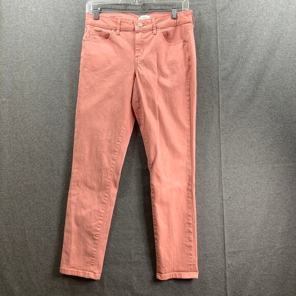 Jessica Simpson Women's Pants Size 6 / 28 Rolled Crop Skinny Orange Color - Picture 1 of 6
